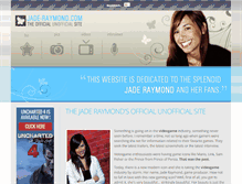 Tablet Screenshot of jade-raymond.com